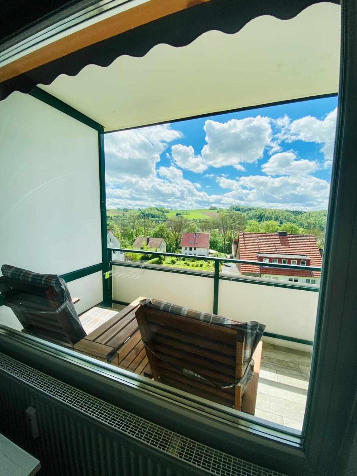 Ferienwohnung "Hagebutze" Mit Sauna Und Schwimmbad バート・ラウターベルク エクステリア 写真
