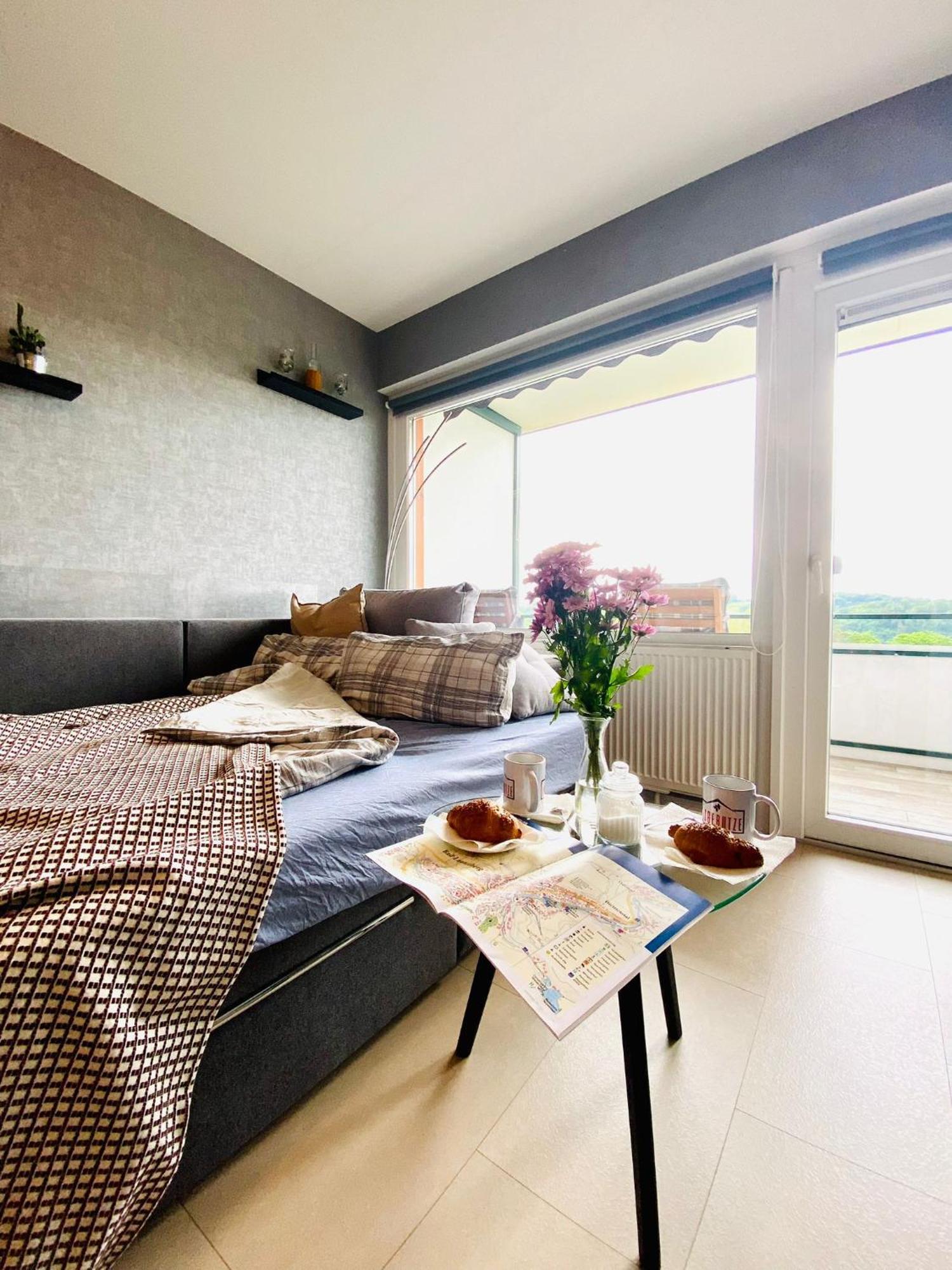 Ferienwohnung "Hagebutze" Mit Sauna Und Schwimmbad バート・ラウターベルク エクステリア 写真